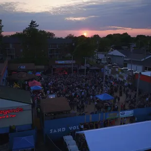 Aerial footage at Jamey Johnson concert