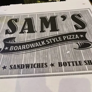 sam&apos;s boardwalk style pizza