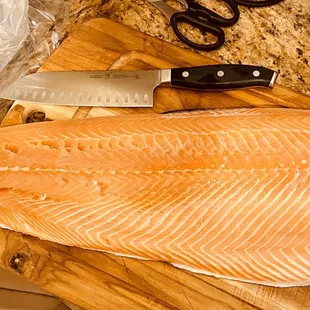 Salmon. This one was about $30.