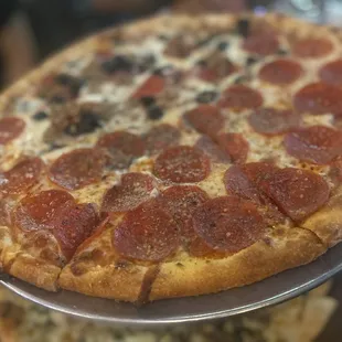 Half pepperoni and giacomo