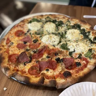 Half spinach and garlic and giacomo