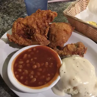 Three piece dinner.