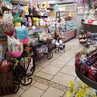 chocolate counter and "stuff"