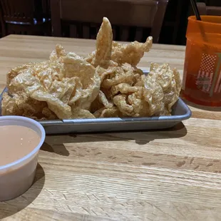 Homemade pork rinds