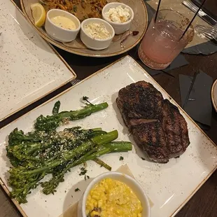 Steak and sides