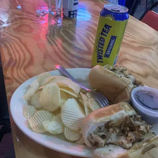Philly Chicken Cheese Steak Sandwich