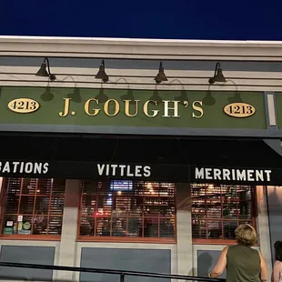 the front of the restaurant