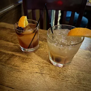 Old Fashioned and Whiskey Sour were both good