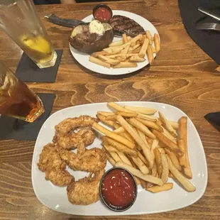 Chicken Tenders and a Sirloin Steak
