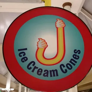 a sign in a mall