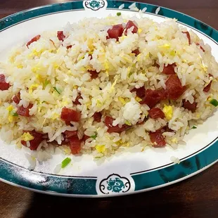 Chinese sausage fried rice