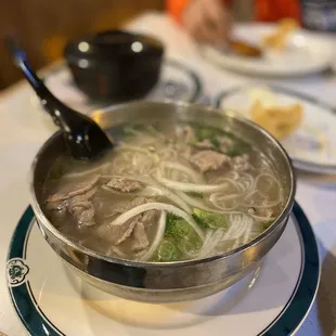 Beef pho (actually pretty good)