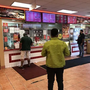 Inside - waiting to pickup my order