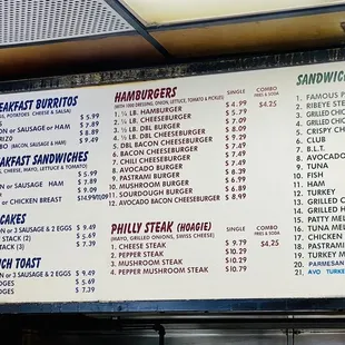 Menu as of 03.06.23