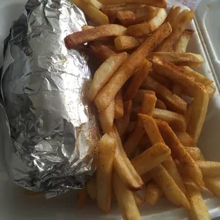 Cheesesteak with fries!