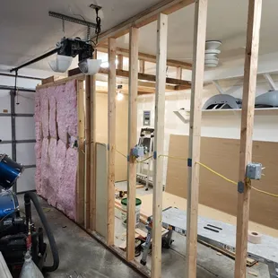 Studio we were building in Clovis.