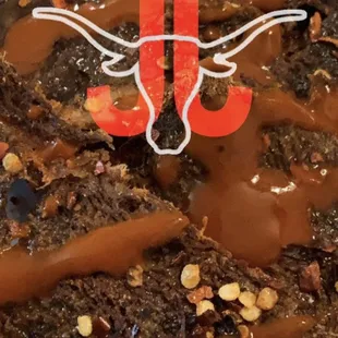 a close up of a piece of cake