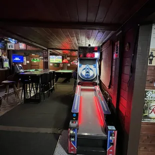 Skeeball machine