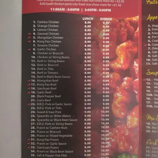Menu 2022