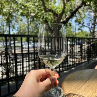 Perfect seating outside under the trees