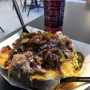 BBQ Pulled Pork loaded Tater