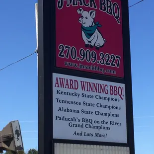 Restaurant sign