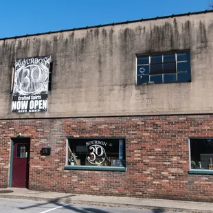 the front of the building