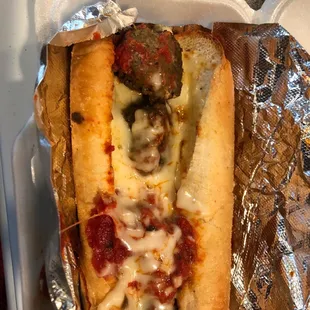 Finished Meatball Sub