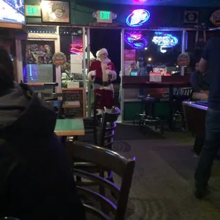 Santa getting naughty.