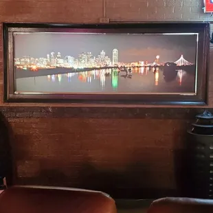 Dallas skyline art replaces our blinds