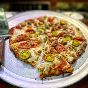 Cauliflower crust pizza