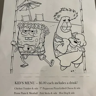 Kids Menu