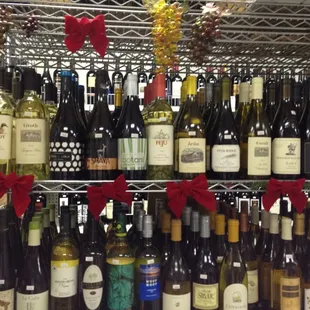 We have many wines to choose from.