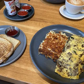 Boursin Mushroom Omelette