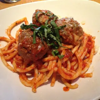 Bucatini and Meatballs