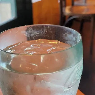 Dirty water glass...