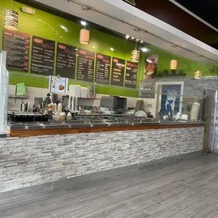 the counter area