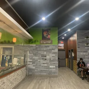 the inside of a restaurant