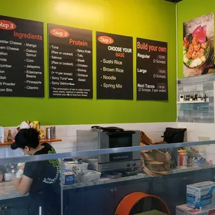 Inside and menu
