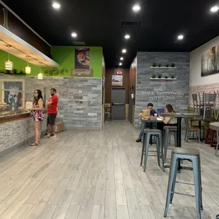Inside seating