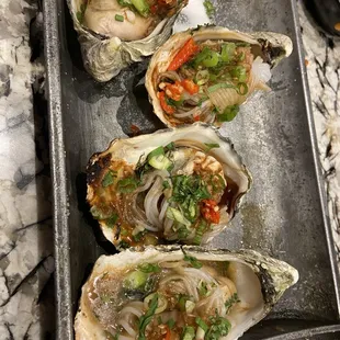 Baked oysters