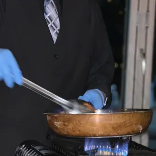 Table side Bananas foster