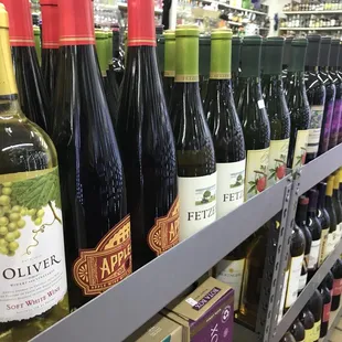  bottles of wine on a shelf