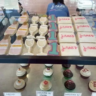 The store! Cute champagne flutes to celebrate J Rae's one year anniversary in Dallas!