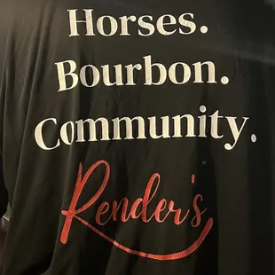 the back of the shirt