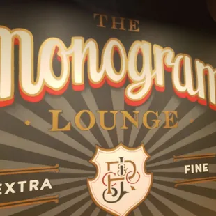 Cool wall at the front of the lounge!