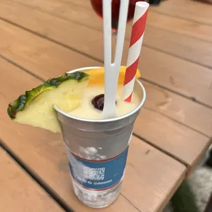Frozen coffee pina colada