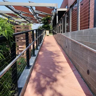 Entrance walkway from parking lot