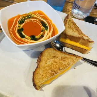 Grilled Cheese and Tomato Bisque