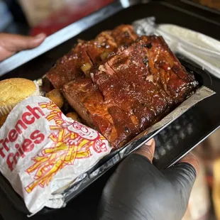 bbq ribs, ribs, food